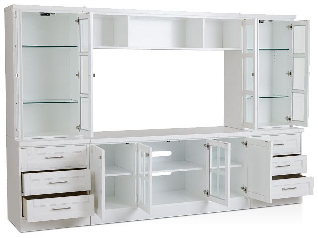 Newport White Drawer Entertainment Wall