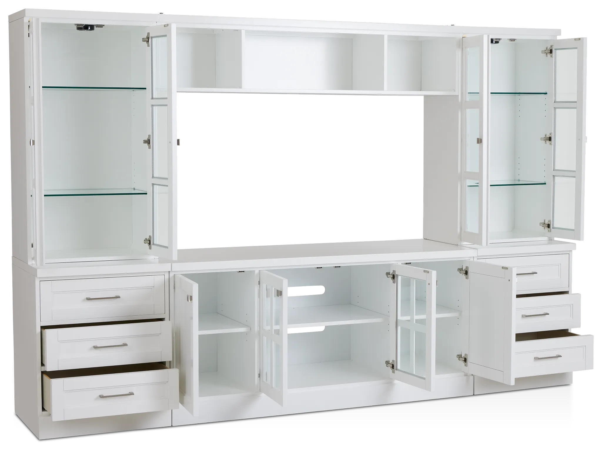 Newport White Drawer Entertainment Wall