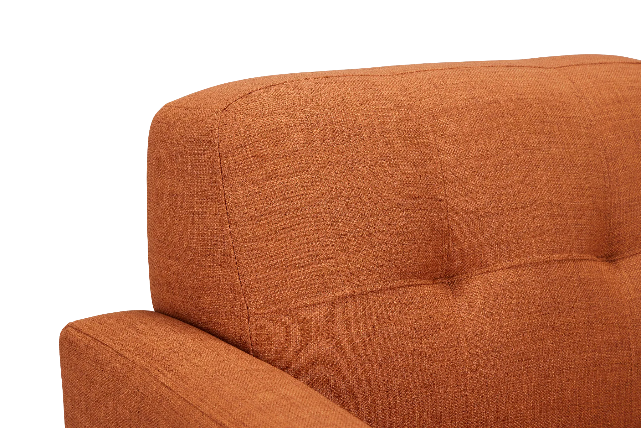 Raya Orange Fabric Chair