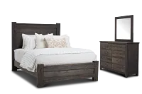 Salt Lake Dark Tone Poster Bedroom