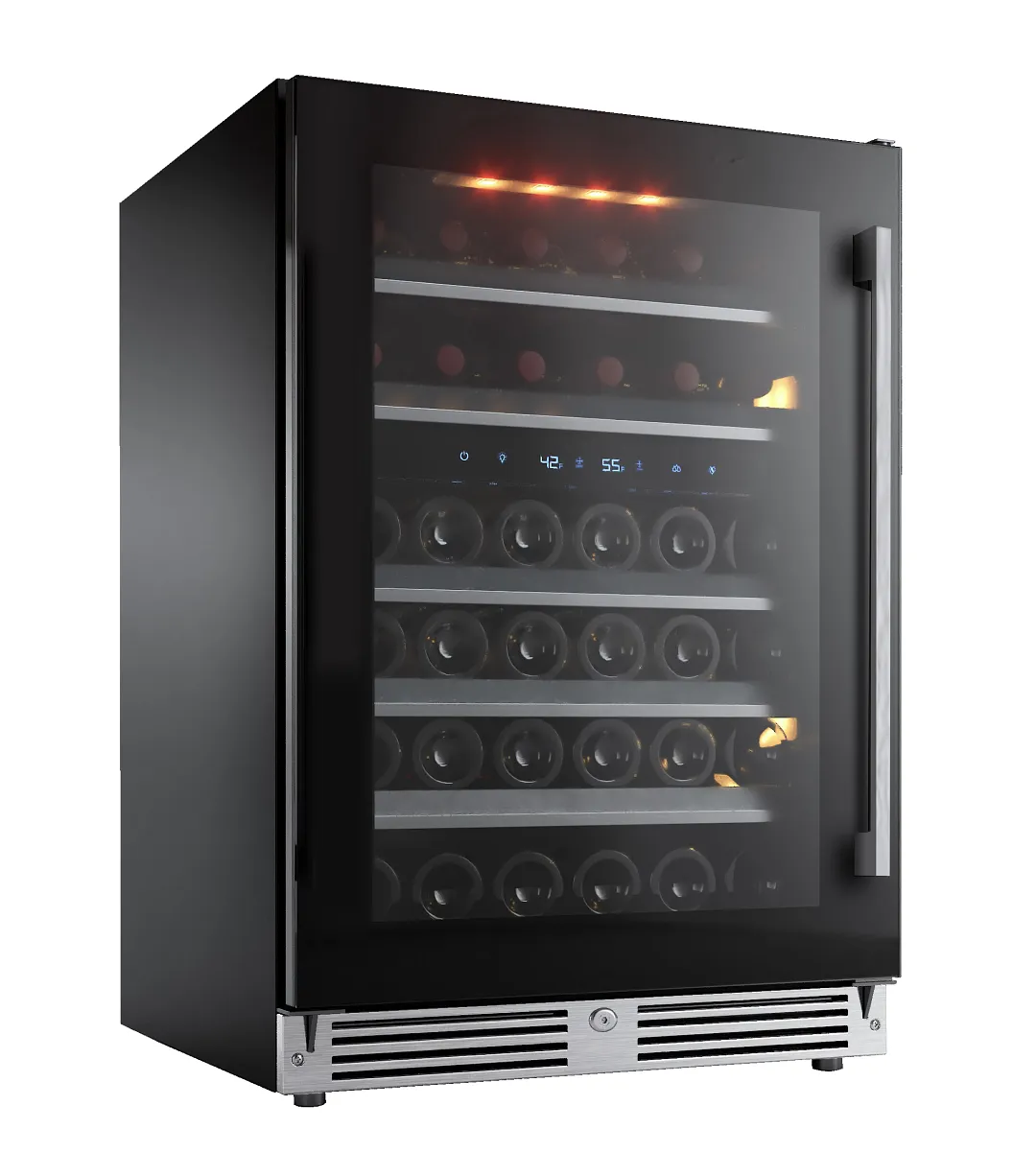 Xo Appliance 24 Series Wine Cooler Black Lt Hinge Wine Cooler