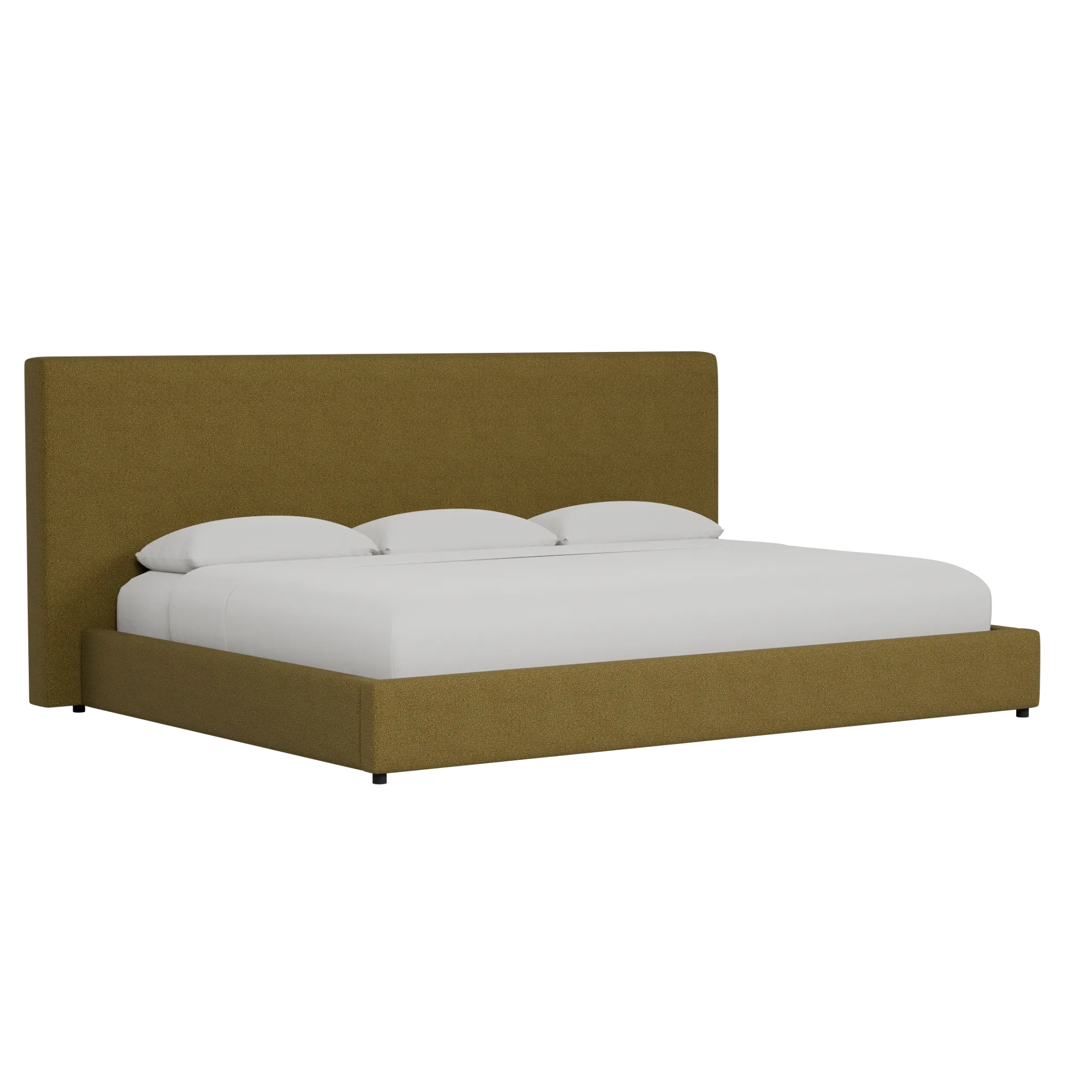 Grayton Elite Dark Green 54" Upholstered Platform Bed