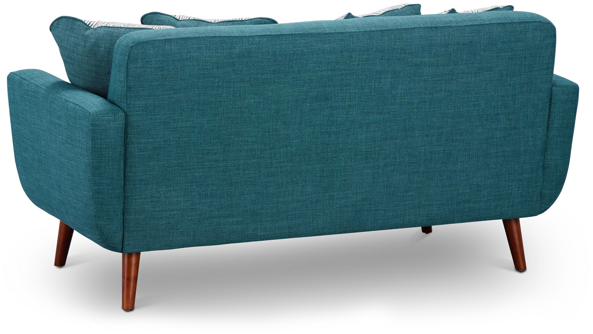 Raya Dark Teal Fabric Loveseat Raya Dark Teal Fabric Loveseat
