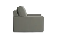 Edgewater Delray Pewter Swivel Chair