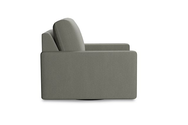 Edgewater Delray Pewter Swivel Chair