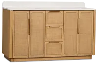 Pacific Light Tone 60" Double Bathroom Vanity