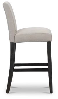 Dublin Beigedark Tone 30" Upholstered Barstool
