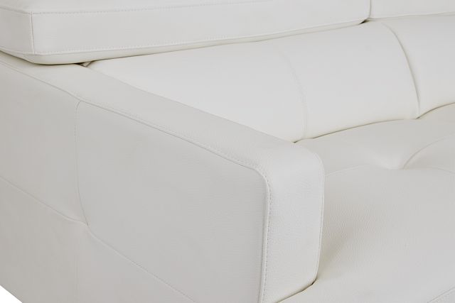 Marquez White Micro Sofa