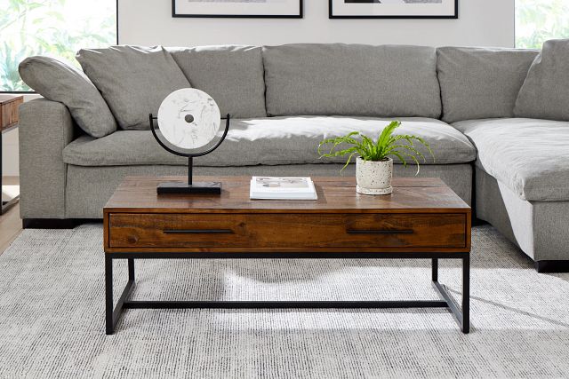 Chicago Dark Tone Rectangular Coffee Table