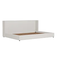 Captiva Gellar Beige 48" Upholstered Shelter Bed