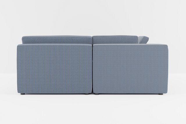 Destin Lucy Navy Fabric 6-piece Pit Sectional