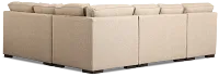 Sinclair Brown Fabric Small Left Chaise Sectional