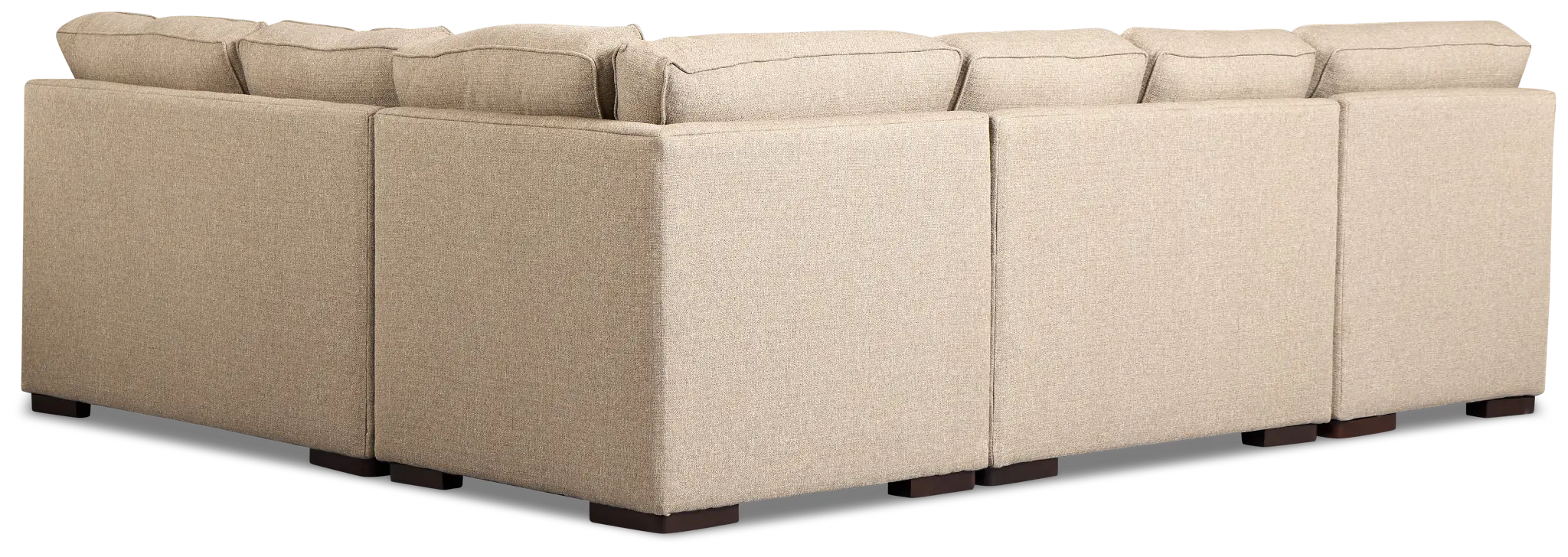 Sinclair Brown Fabric Small Left Chaise Sectional Sinclair Brown Fabric Small Left Chaise Sectional