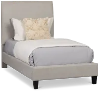 Lucy Light Gray Uph Platform Bed