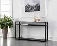 Allure Black Console Table