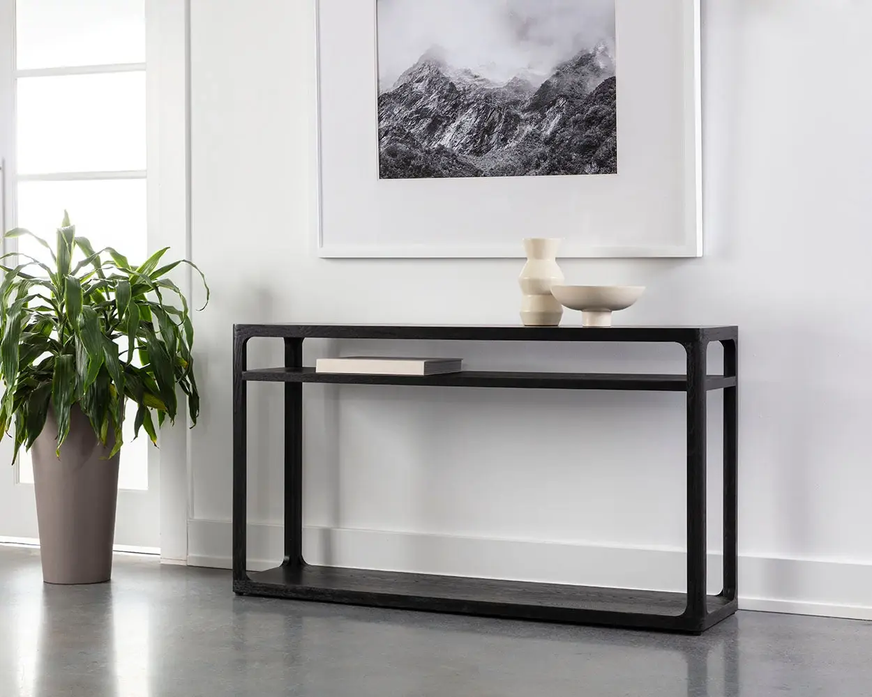 Allure Black Console Table Allure Black Console Table