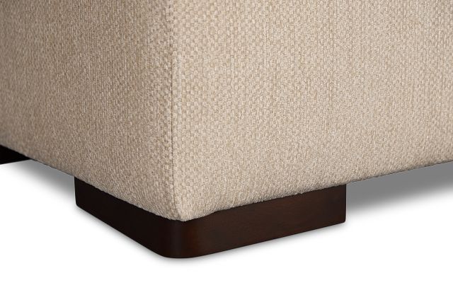 Alpha Beige Fabric Large Left Chaise Sectional