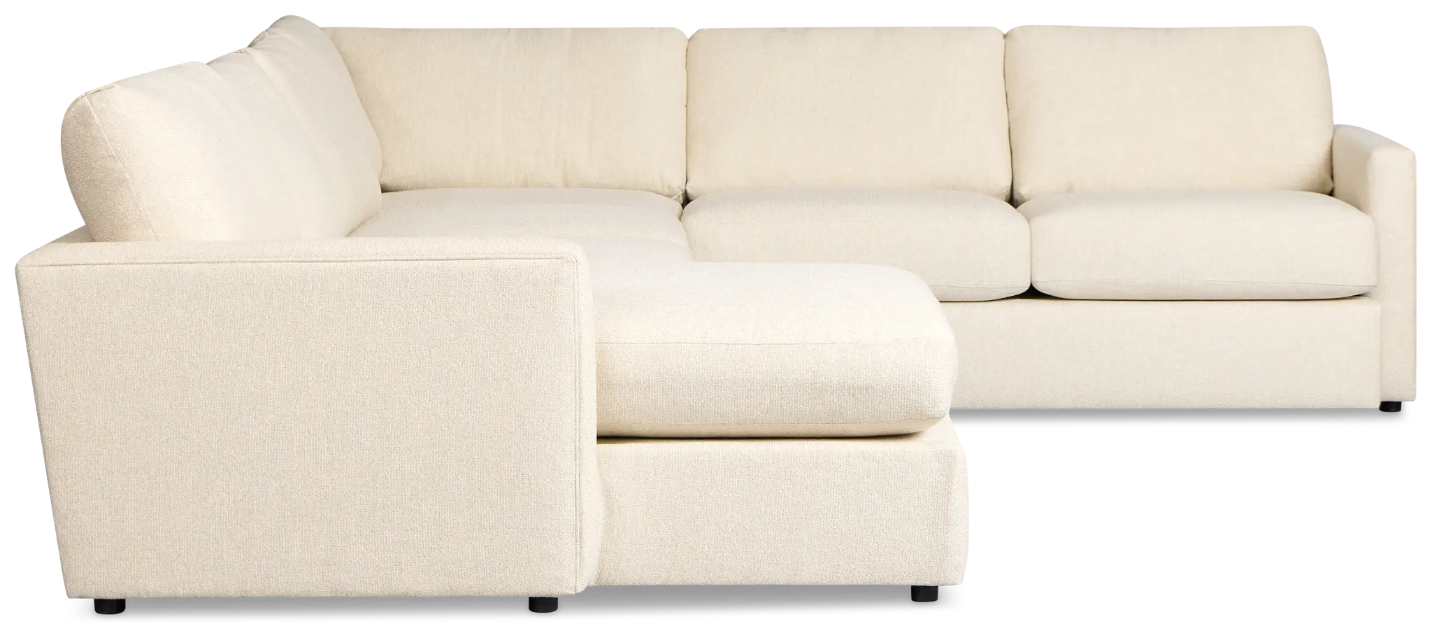 Maxwell Light Beige Fabric Large Left Chaise Sectional Maxwell Light Beige Fabric Large Left Chaise Sectional