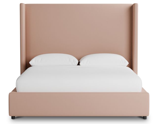 Captiva Joya Light Pink 60" Upholstered Shelter Bed