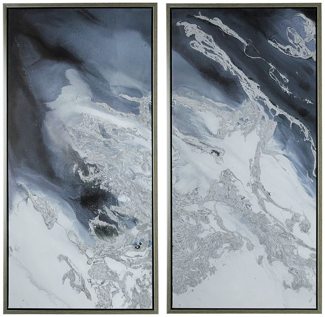 Quartz Gray Set Of 2 Framed Wall Art