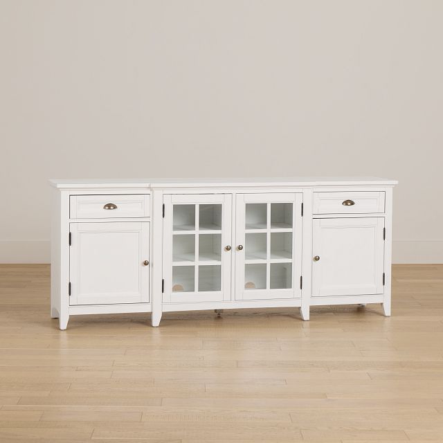 Heron Cove White 80" Tv Stand