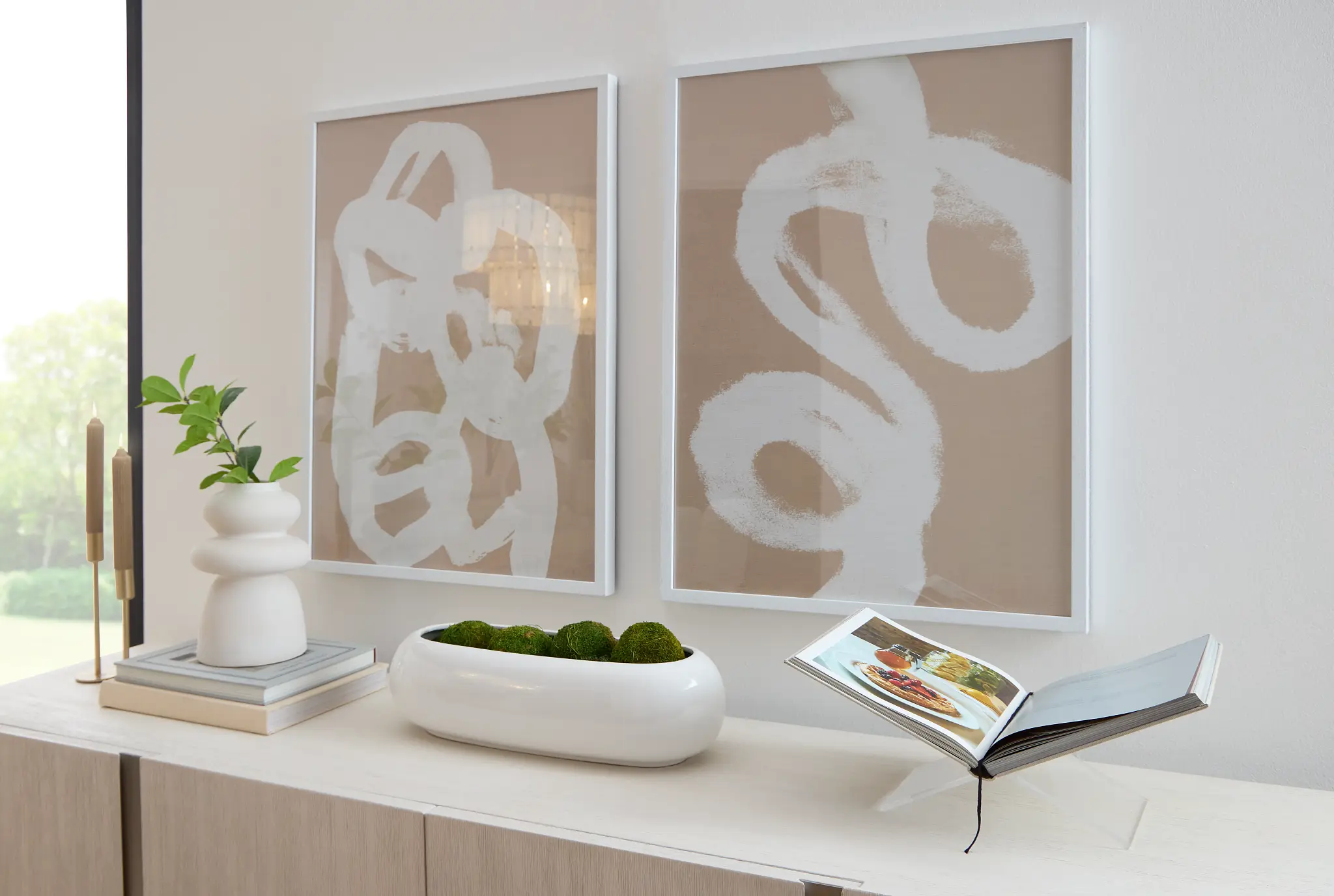 Ferdi White Framed Wall Art Ferdi White Framed Wall Art