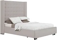 Marco Light Gray Uph Platform Storage Bed