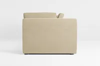 Destin Elite Taupe Fabric 2-piece Modular Sofa