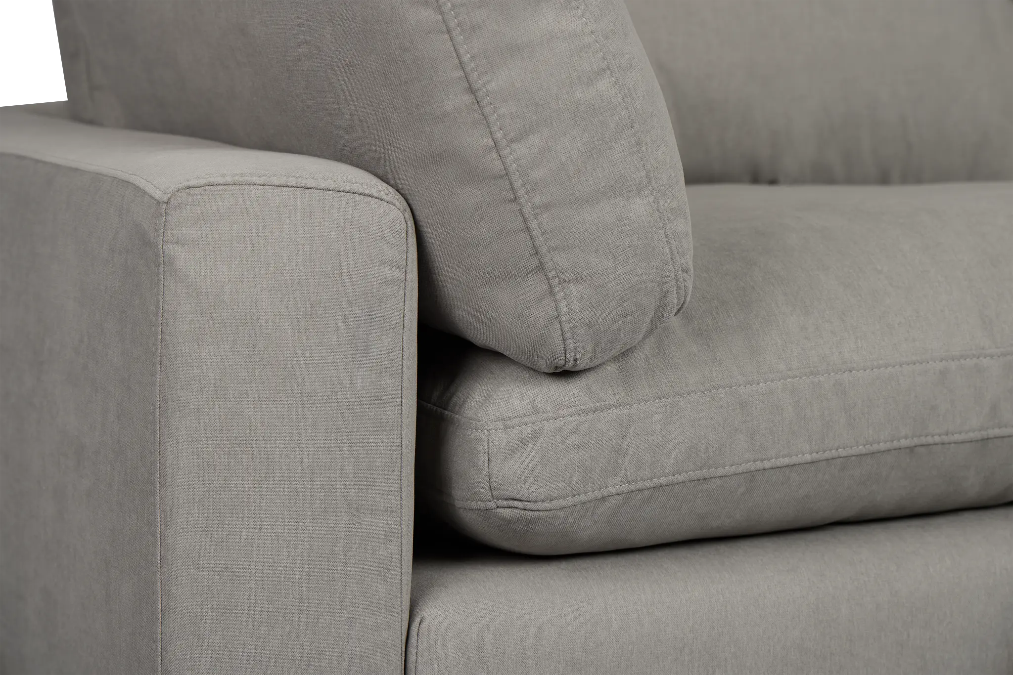 Grant Light Gray Fabric 6-piece Modular Sectional Grant Light Gray Fabric 6-piece Modular Sectional