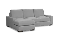 Edgewater Delray Light Gray Left Chaise Sectional