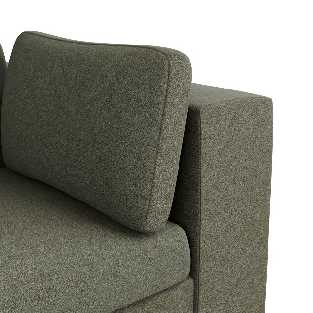 Destin Sutton Green Fabric Corner Chair
