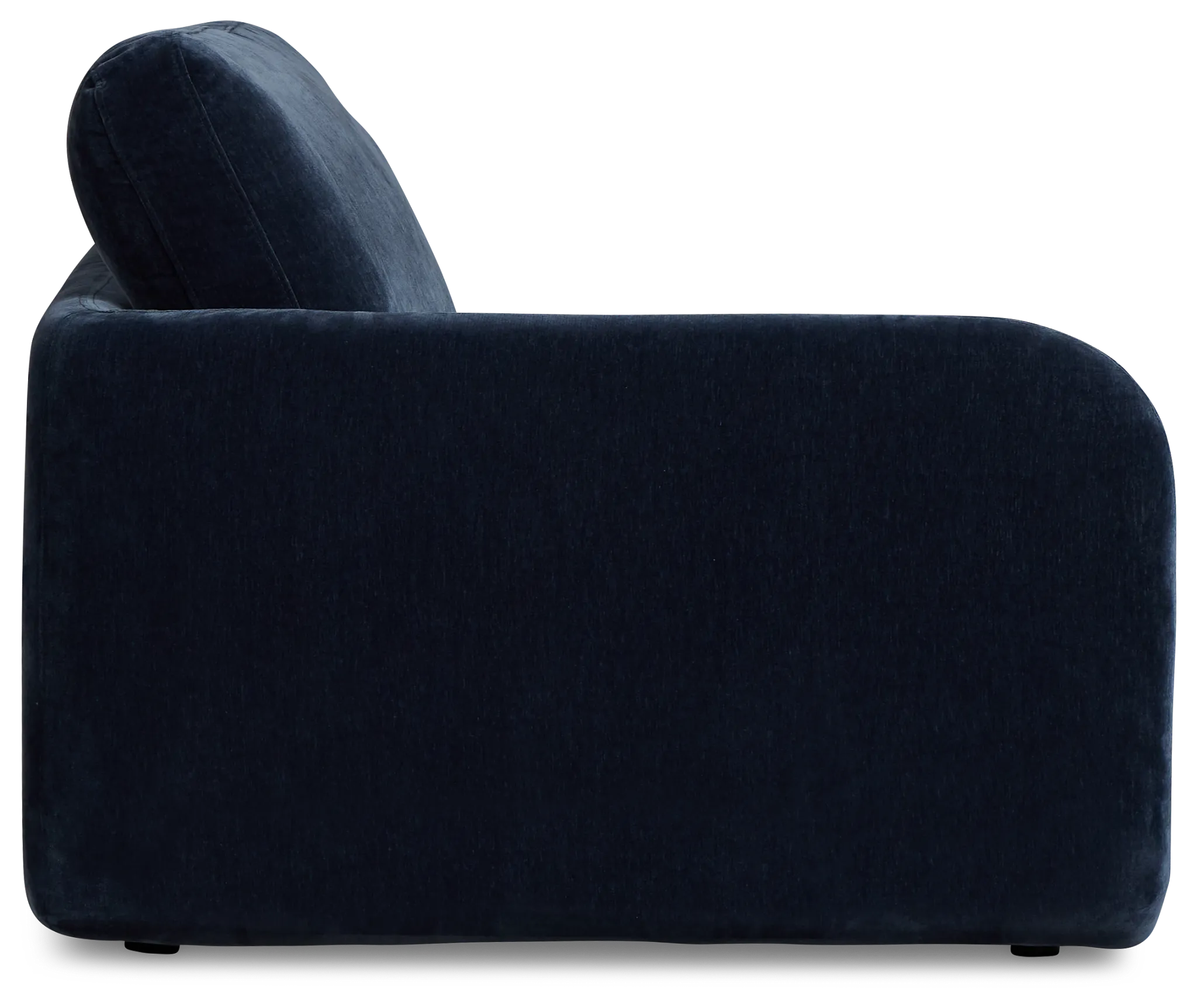 Jules Dark Blue Velvet Left Chair