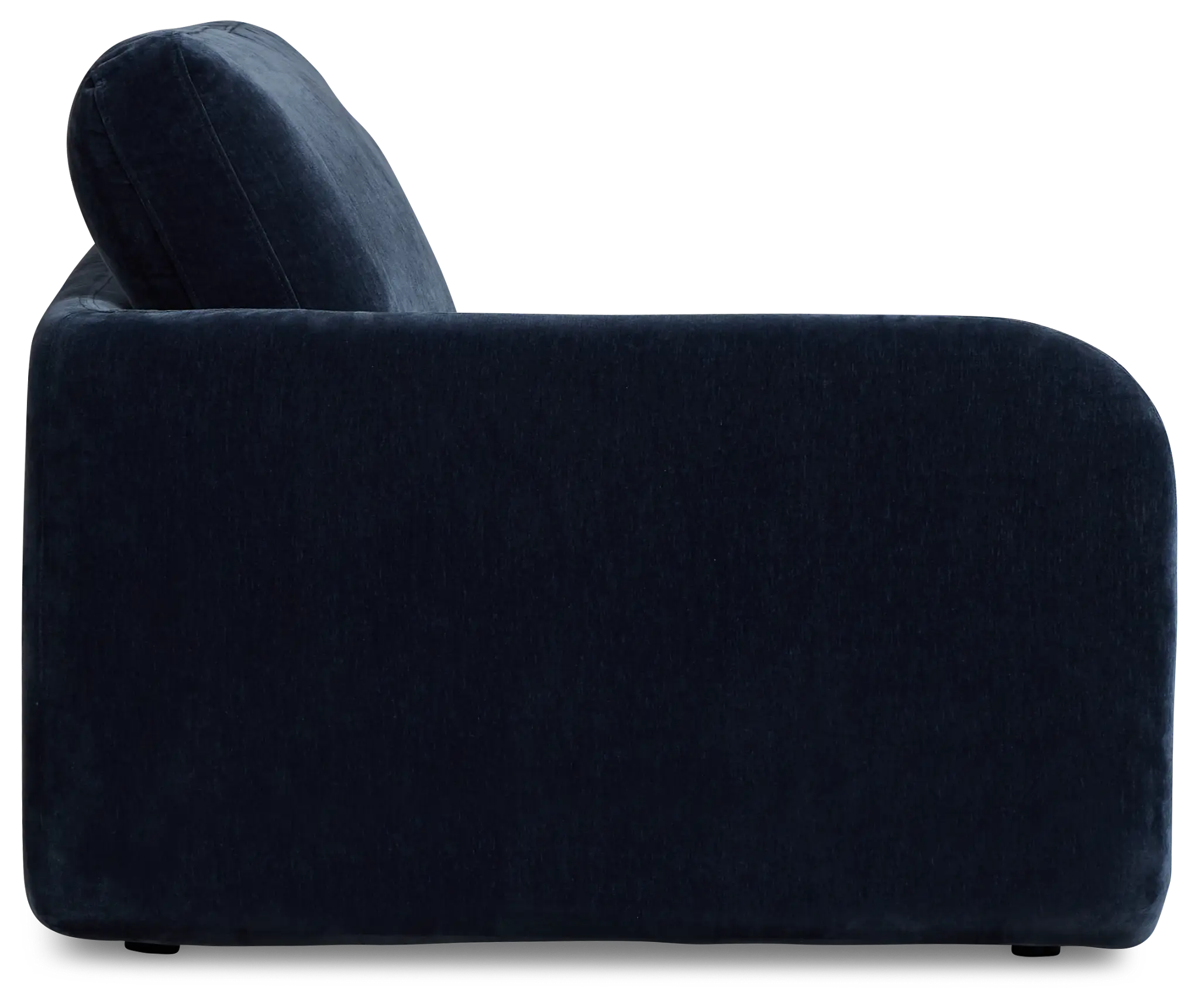Jules Dark Blue Velvet Left Chair Jules Dark Blue Velvet Left Chair