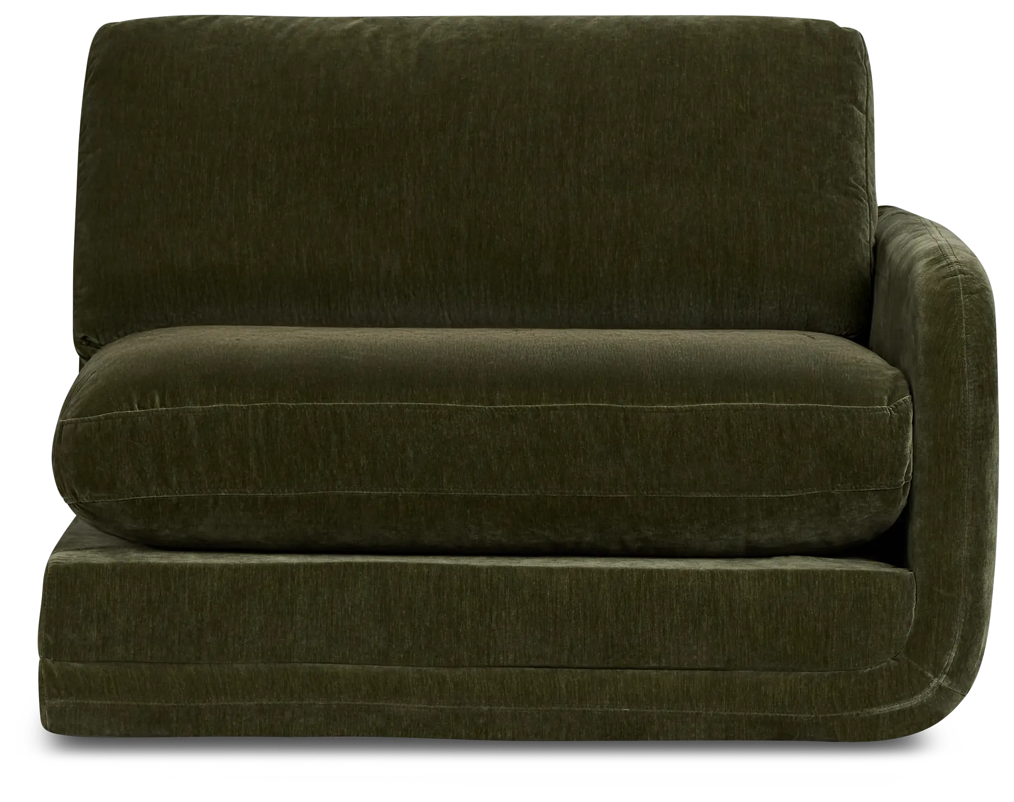 Jules Green Velvet Right Chair Jules Green Velvet Right Chair
