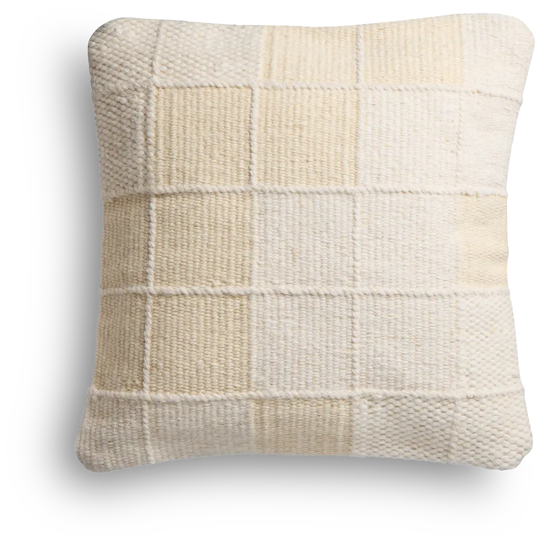 Lemar Ivory 22" Square Accent Pillow Lemar Ivory 22" Square Accent Pillow