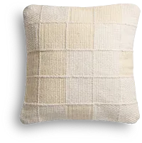 Lemar Ivory 22" Square Accent Pillow