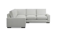 Edgewater Revenue White Small Two-arm Sectional