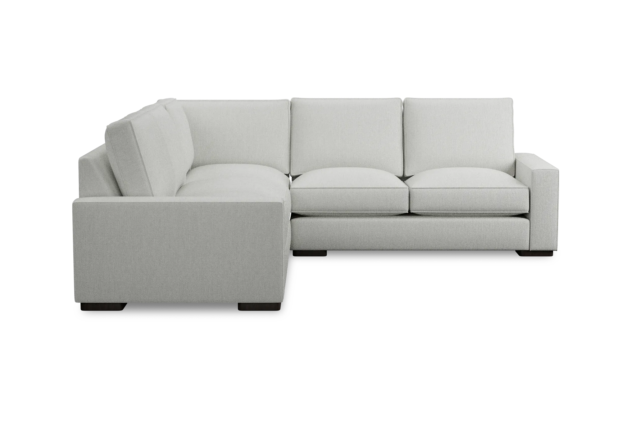 Edgewater Revenue White Small Two-arm Sectional