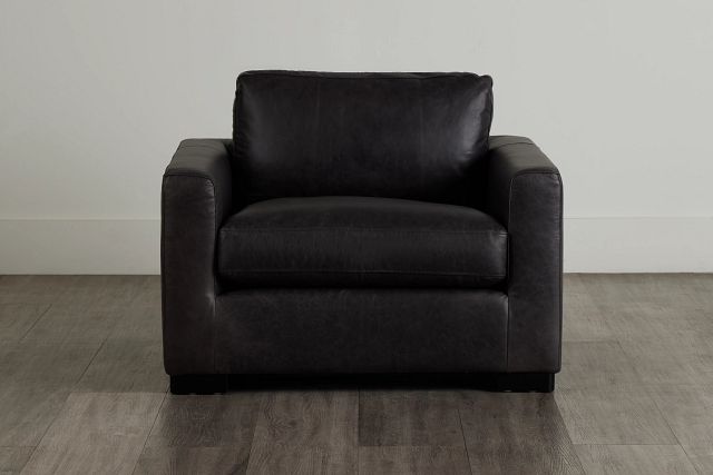 Bohan Black Leather Chair