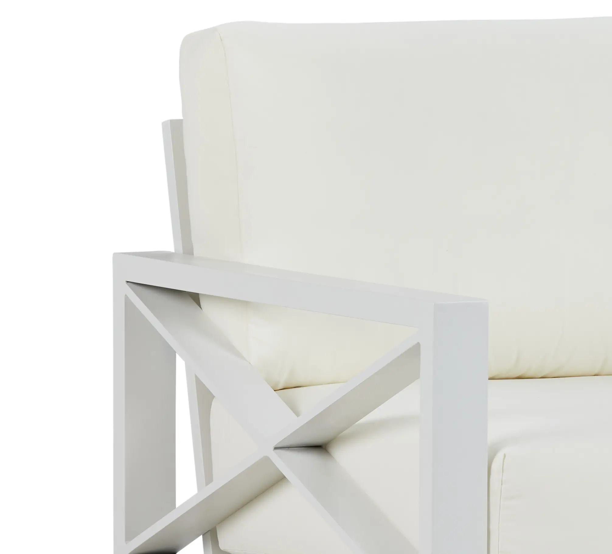 Linear White Aluminum Chair Linear White Aluminum Chair