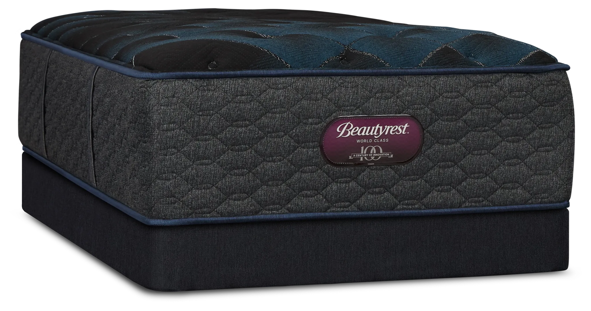 Simmons Beautyrest World Class Level 4 Plush Low-profile Mattress Set