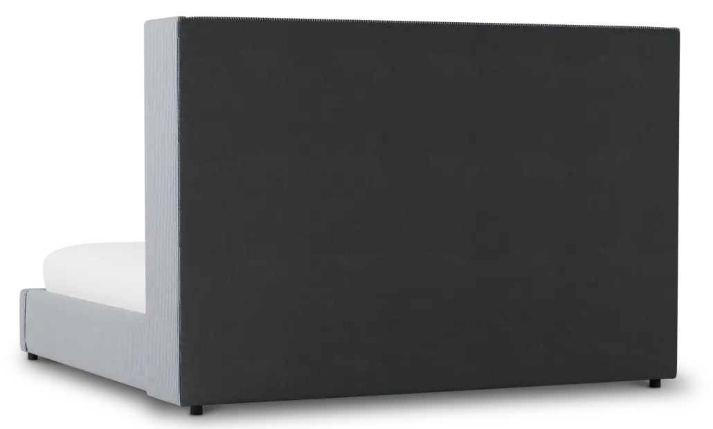 Captiva Lucy Navy 60" Upholstered Shelter Bed Captiva Lucy Navy 60" Upholstered Shelter Bed