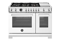 Bertazzoni 486 Series White 48" Gas Range