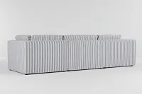 Destin Sea Lane Dark Blue Fabric 4-piece Bumper Sectional