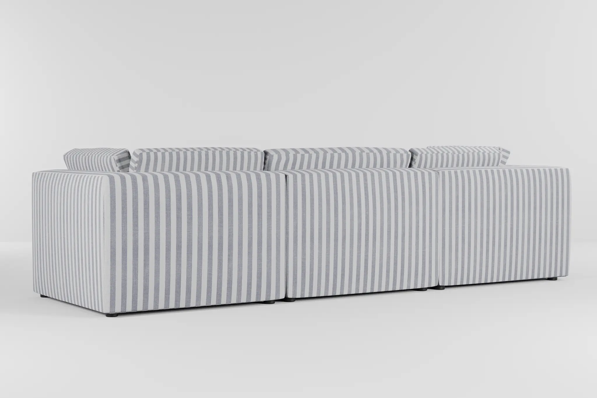 Destin Sea Lane Dark Blue Fabric 4-piece Bumper Sectional Destin Sea Lane Dark Blue Fabric 4-piece Bumper Sectional