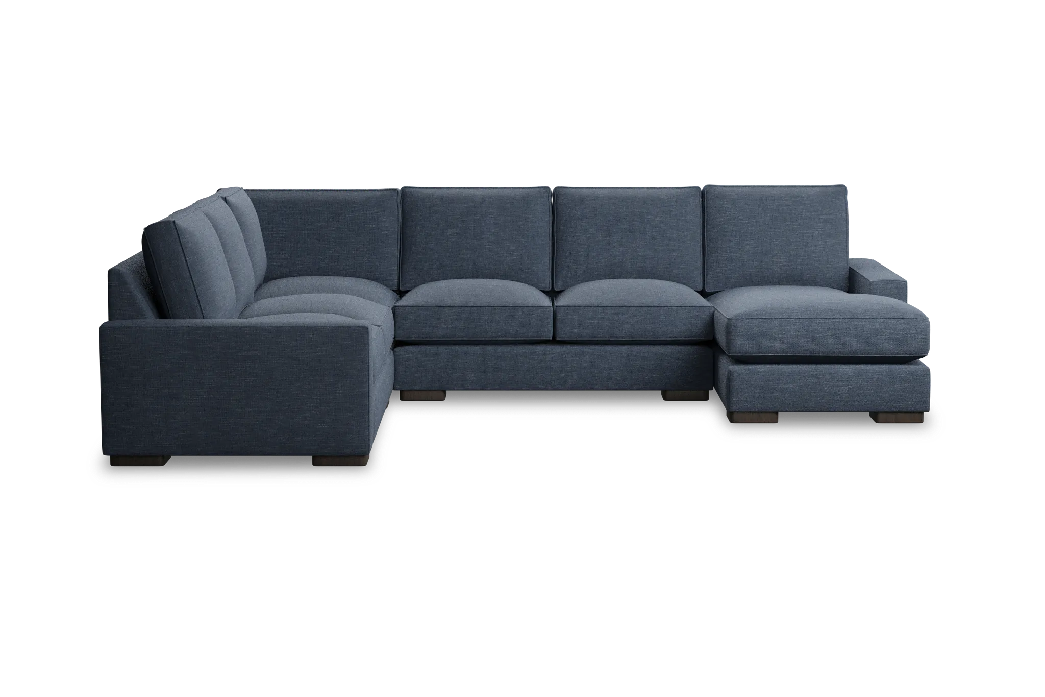 Edgewater Elevation Dark Blue Medium Right Chaise Sectional