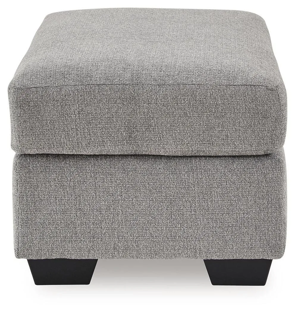 Loreo Light Gray Micro Ottoman