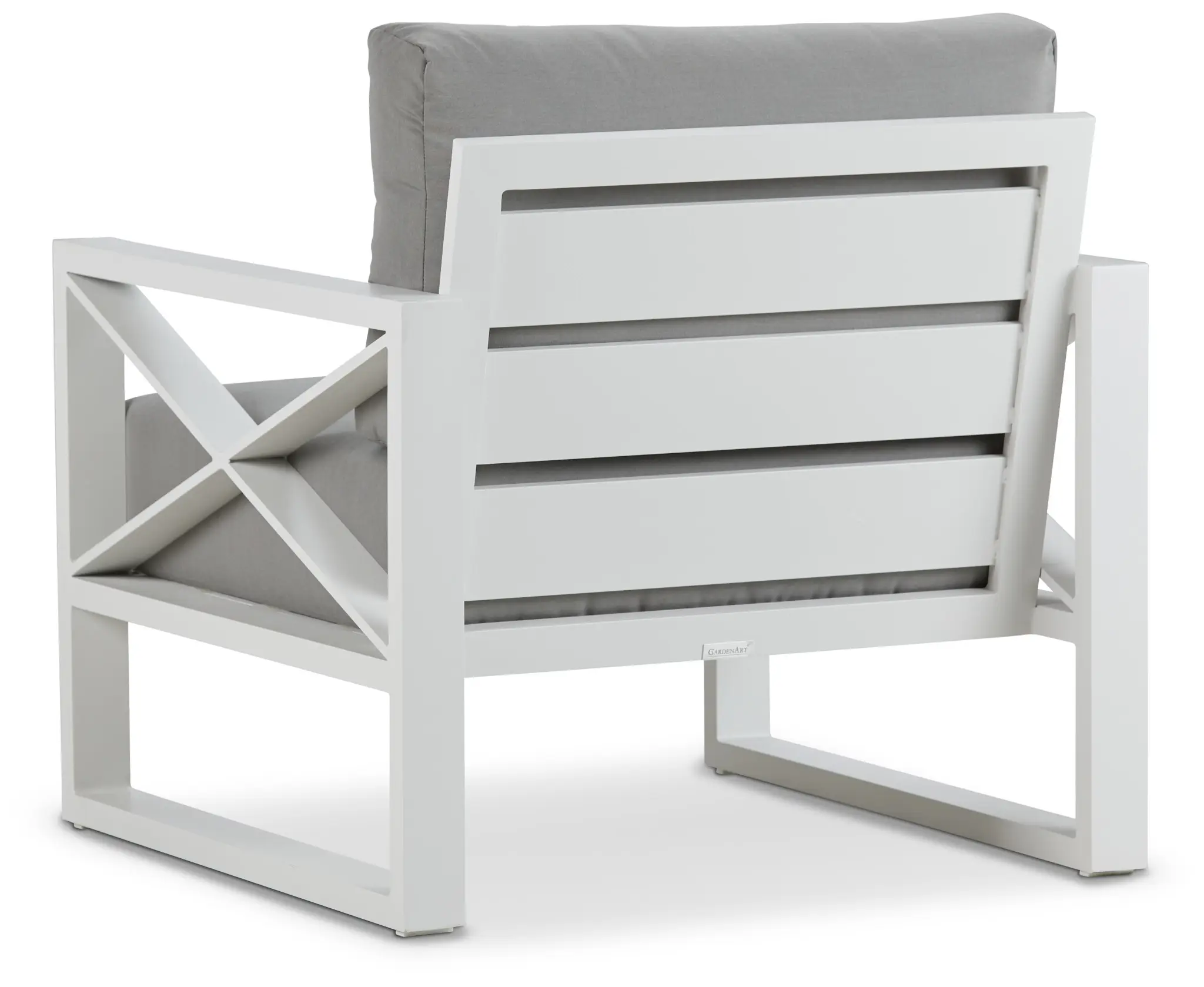 Linear White Dark Gray Aluminum Chair Linear White Dark Gray Aluminum Chair