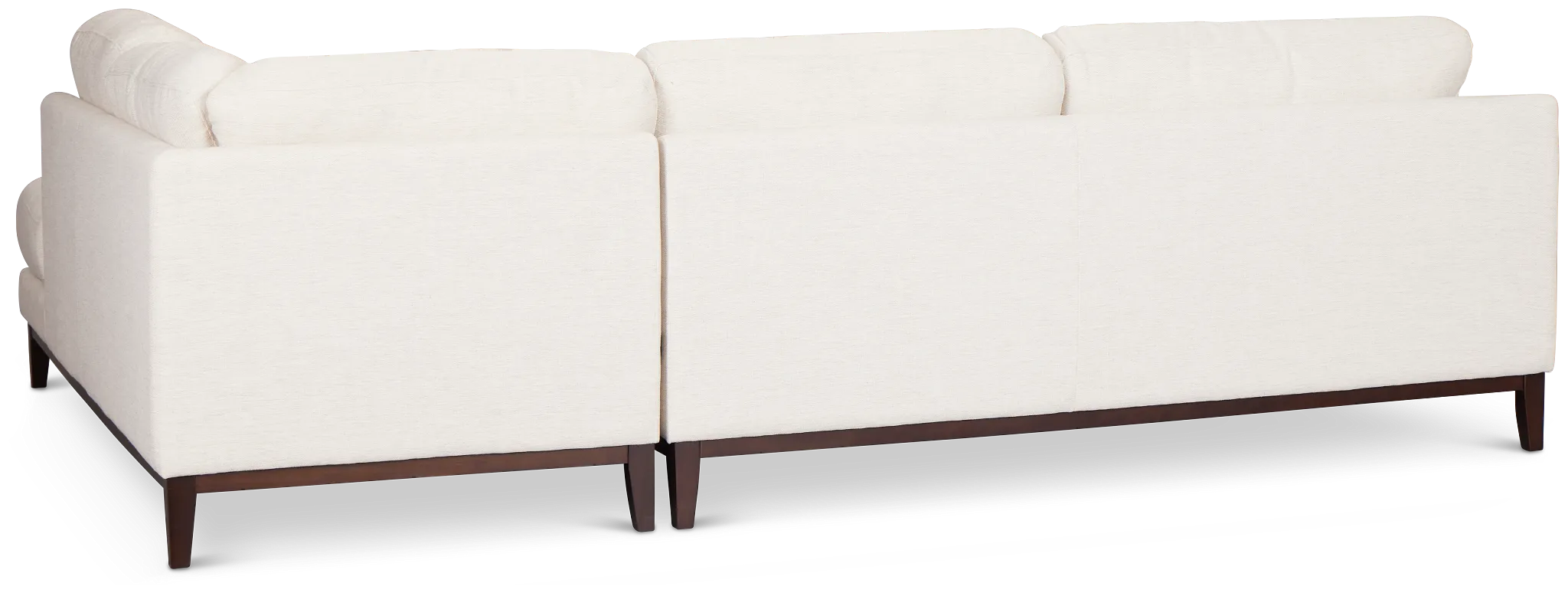Wesley Light Beige Fabric Small Right Bumper Sectional