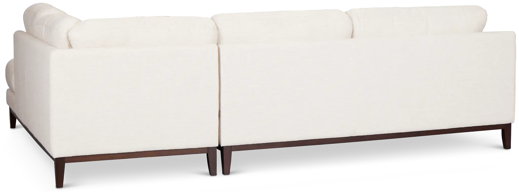Wesley Light Beige Fabric Small Right Bumper Sectional Wesley Light Beige Fabric Small Right Bumper Sectional
